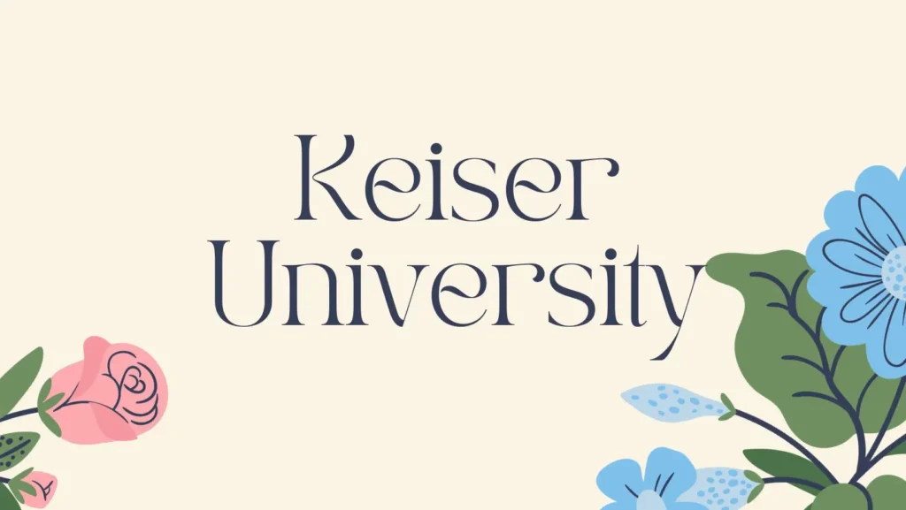 Keiser University offers over 100 undergraduate and graduate programs in various fields. It is regionally accredited by SACSCOC and has an acceptance rate of 96.1%.