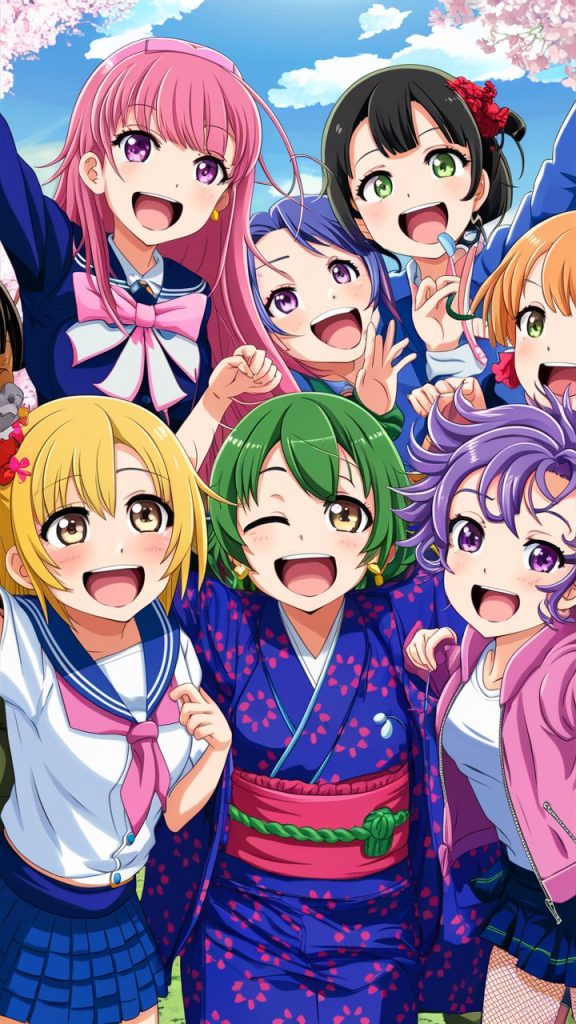 a group of vibrant anime girls gathered together e V9h1RMChQsGuDfX2GY6zQw W3kA32X2SnujuTtSzr7J2w