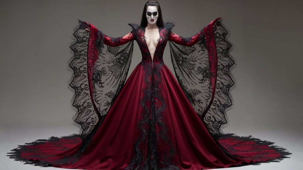 a stunning horror inspired dress featuring a deep jE7W3F 4S26abCahXRYwoA esgnkFIYTbCd3Oi84ojyNg