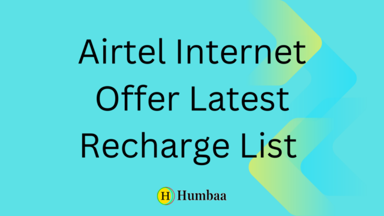 Airtel Internet Offer Latest Recharge List