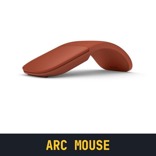 Microsoft Bluetooth, USB Surface Arc Mouse (Poppy Red)