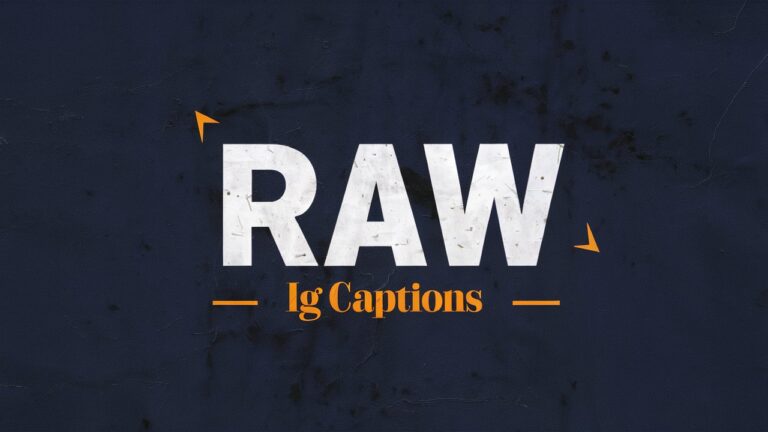 Raw IG Captions