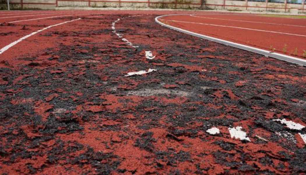 Bhosari Sports Complex Track Damaged