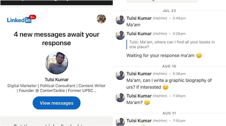 Journalist Nishtha Gautam Voices Frustration Over Harassment on LinkedIn