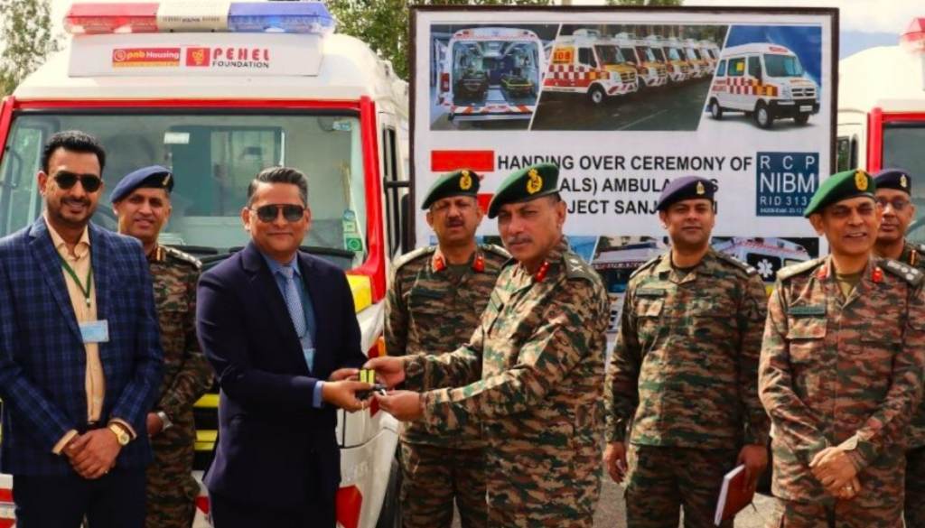 PNB Housing Finance Donates Advanced Life Support Ambulances to Indian Armys Northern Command