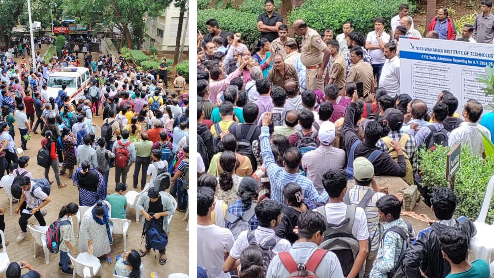 Pune News Protests Erupt Over VIT College Admission Process