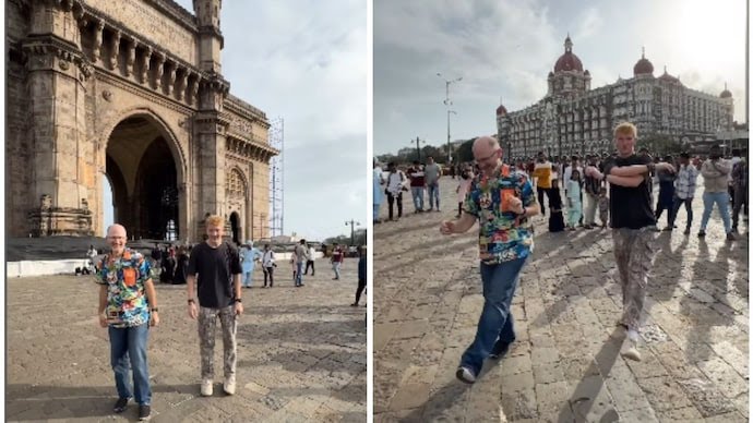 US Dancing Dad Goes Viral with Ban Than Chali Dance at Gateway of India