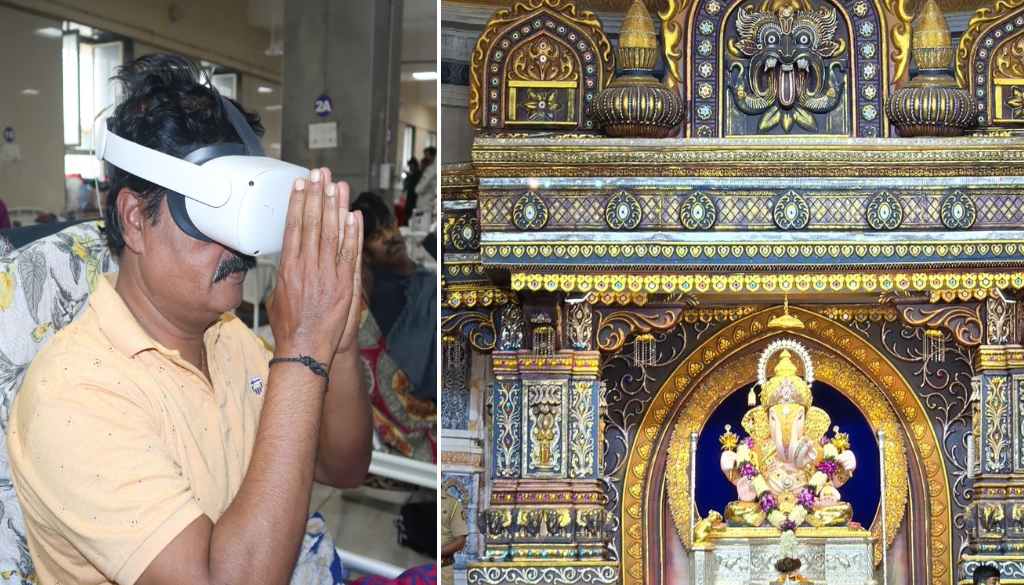 Virtual Reality Lets Bedridden Patients Experience Ganeshotsav Aarti at Sassoon Hospital