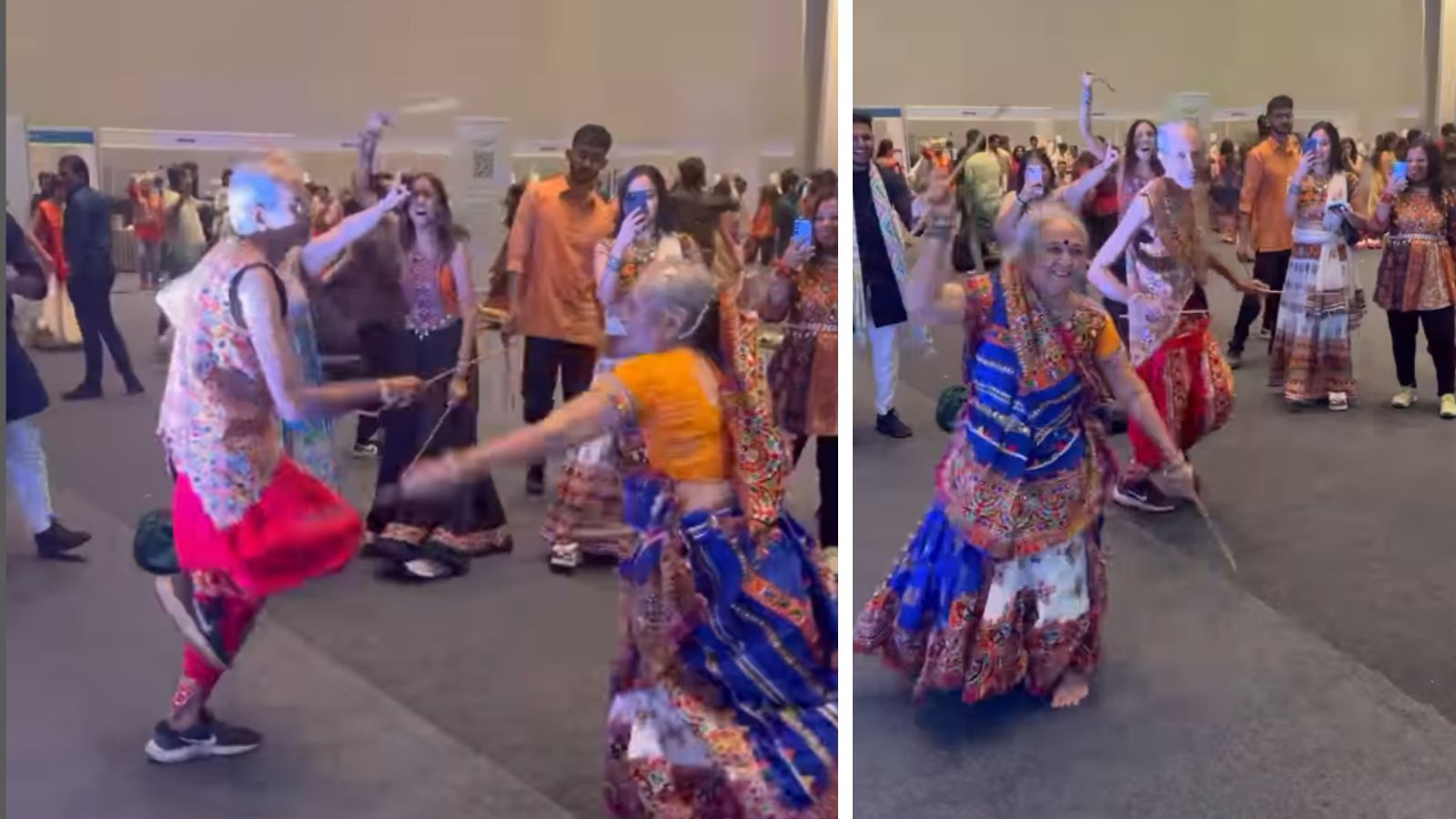 Elderly Couple Enjoying Dandiya Video Goes Viral