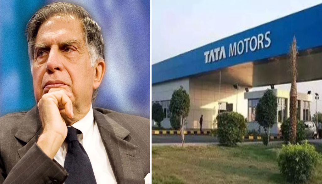 Ratan Tata and Tata Motors plant